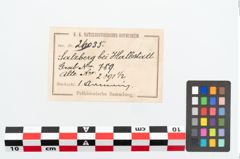 Etikett zu Bronzearmreif (NHMW-PRAE-026035)